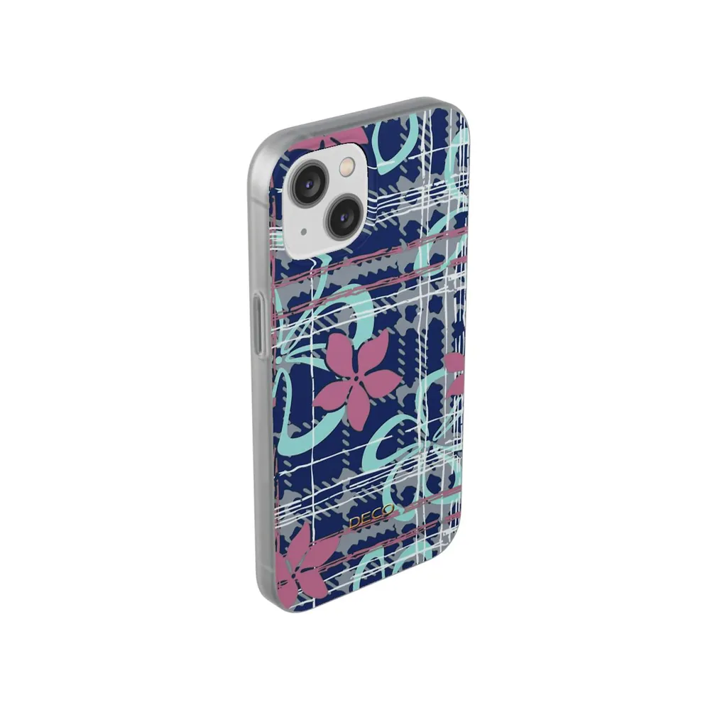 Digital Floral Plaid Phone Case