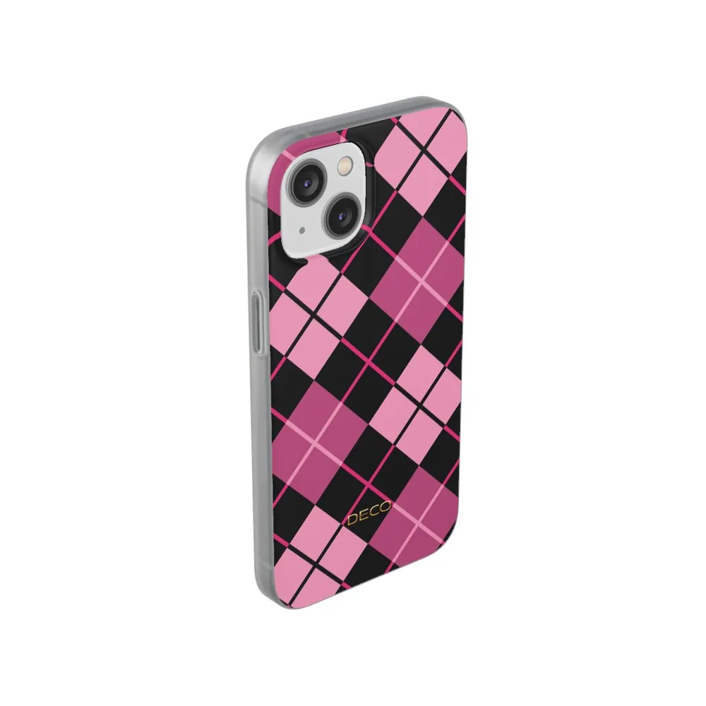 Pink Argyle Plaid Phone Case