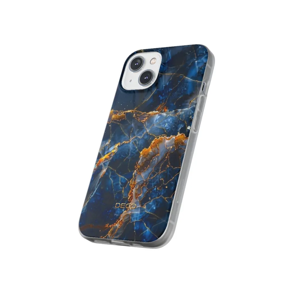 Blue Onyx Marble Phone Case