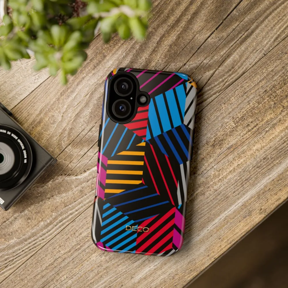 3D Illusion Geometric Tough Phone Case