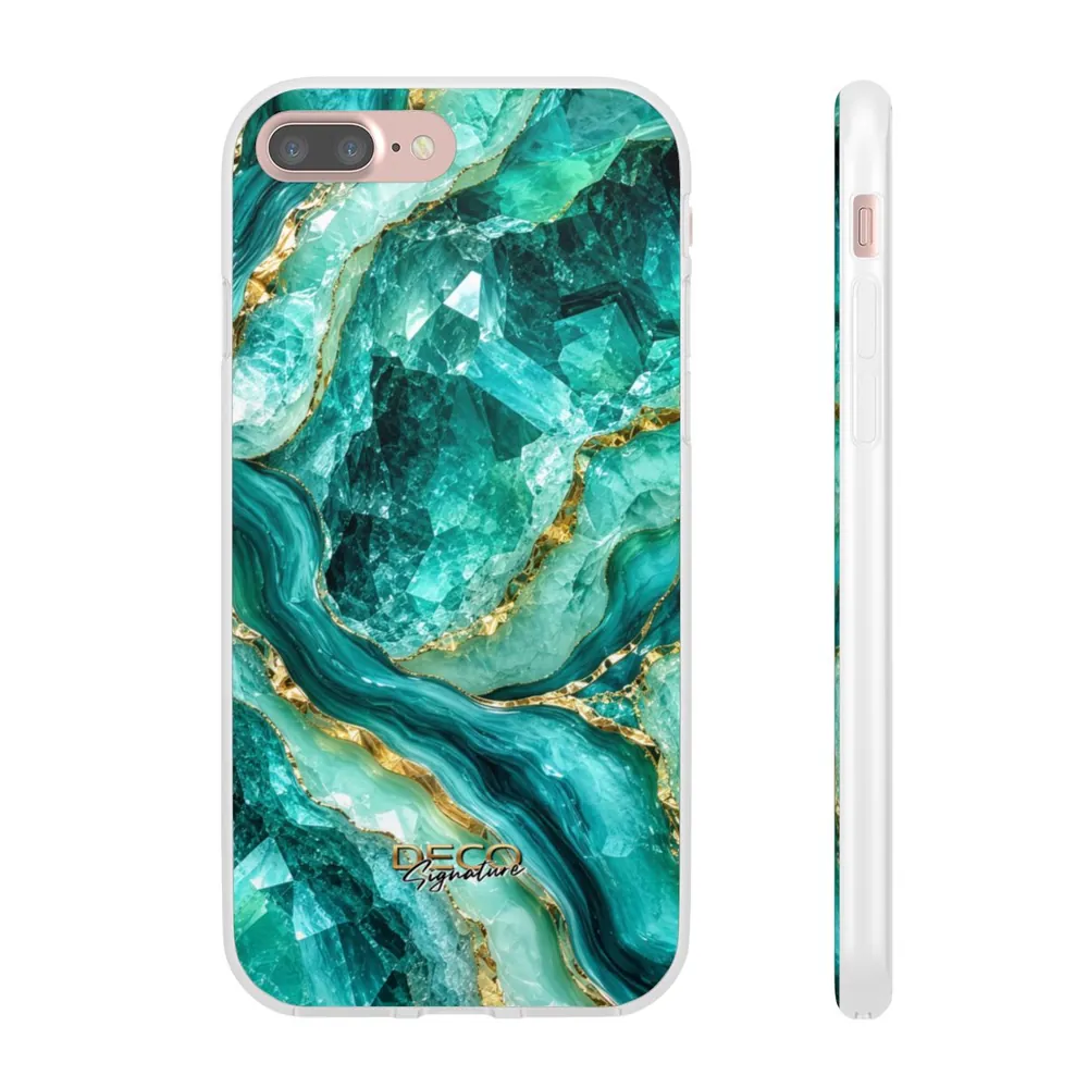 Luxury Sparkling Aquamarine DECO Signature Phone Case