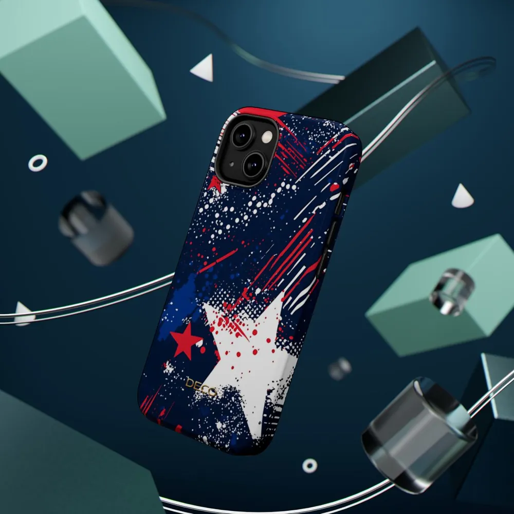 Abstract America MagSafe Impact-Resistant Phone Case