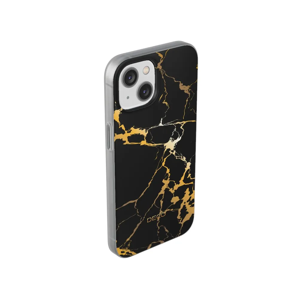 Black & Gold Marble Phone Case