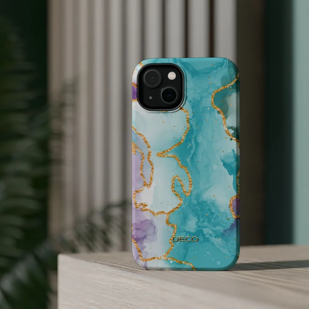 Watercolor Pastel Marble MagSafe Impact-Resistant Phone Case