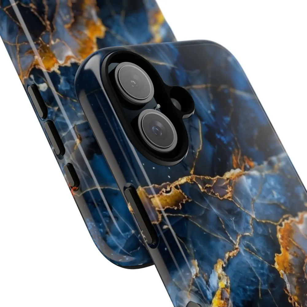 Blue Onyx Marble Tough Phone Case