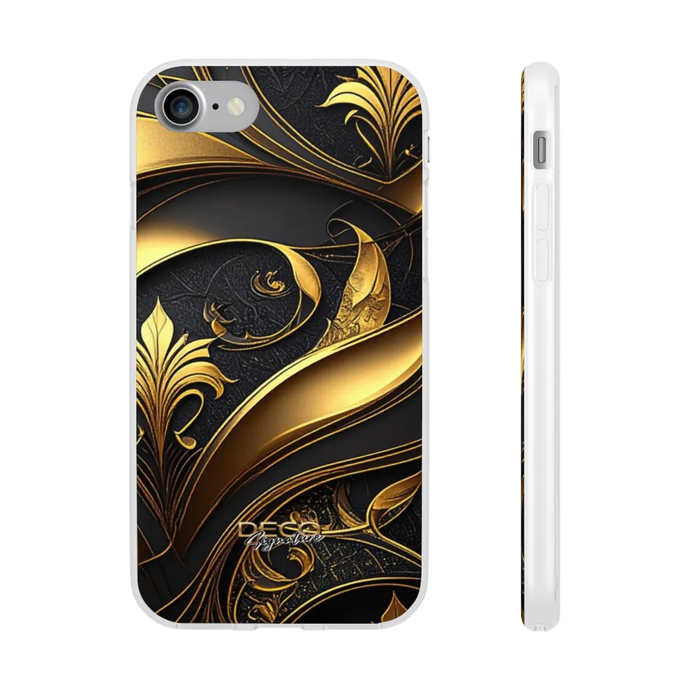 Luxury Black & Gold Inlay DECO Signature Phone Case
