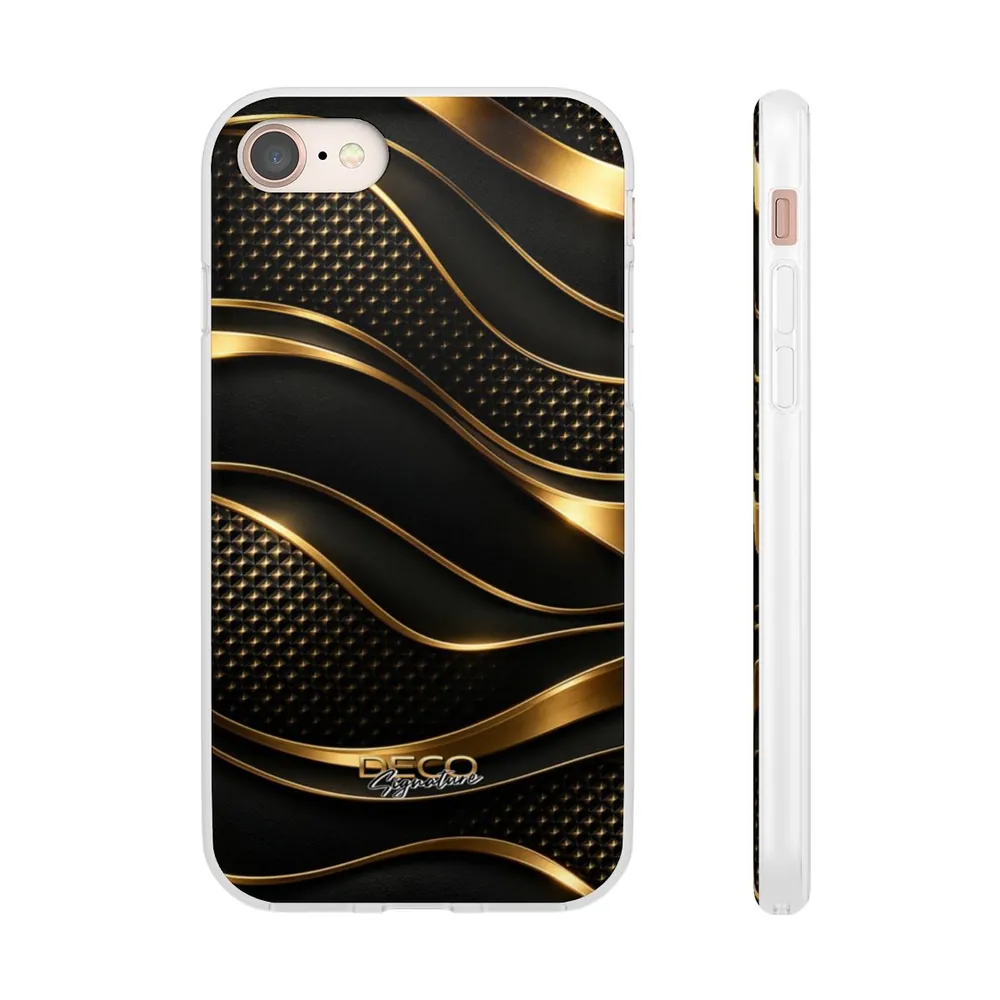Luxury Textured Black & Gold DECO Signature Phone Case