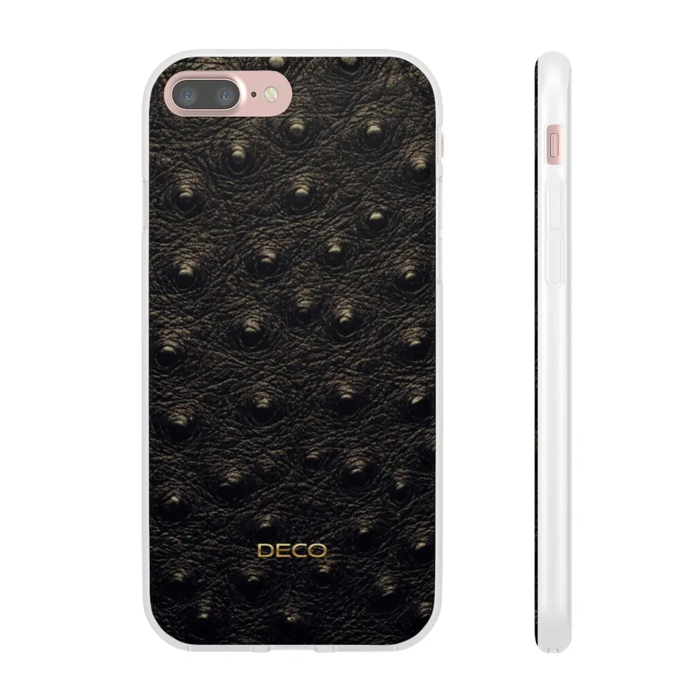 Dark Ostrich Skin Phone Case