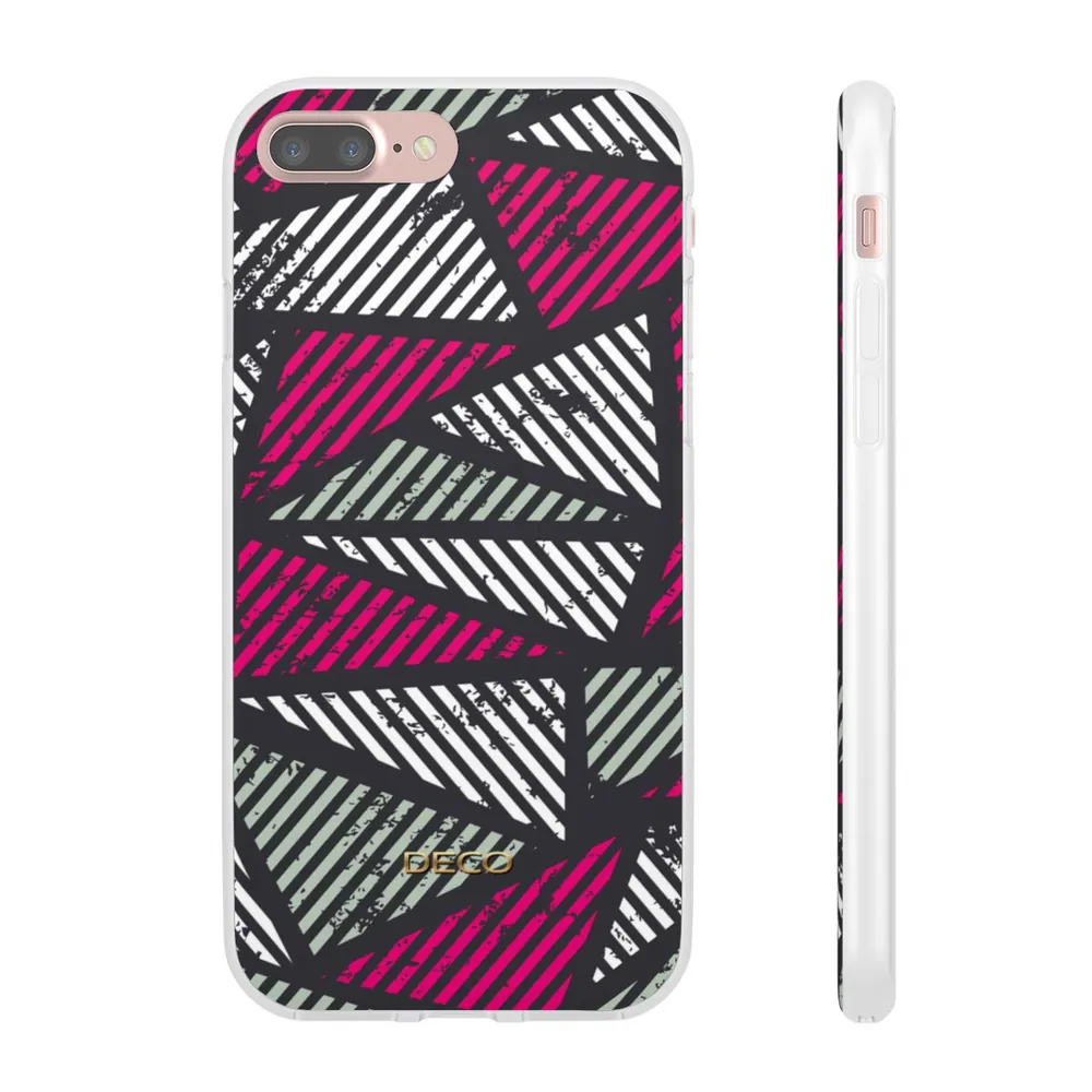 Distressed Magenta Geometric Phone Case