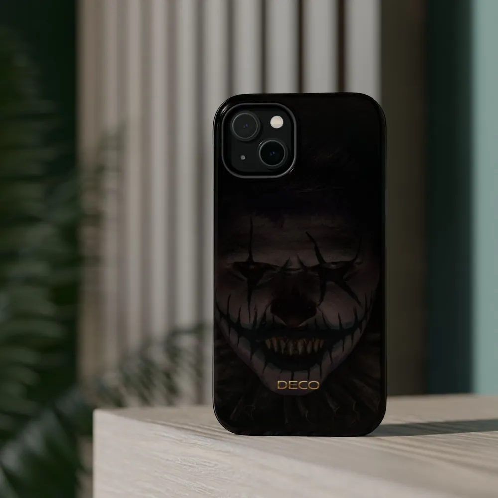 Scary Clown Spooky Halloween MagSafe Impact-Resistant Phone Case