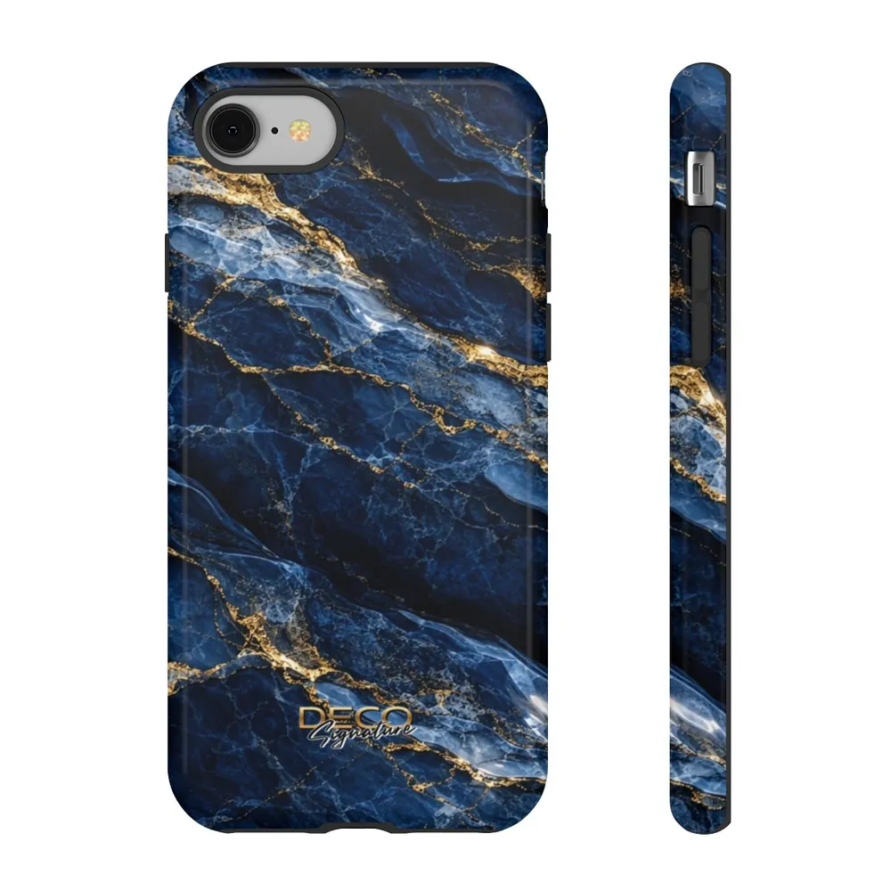 Luxury Sapphire Marble DECO Signature Tough Phone Case