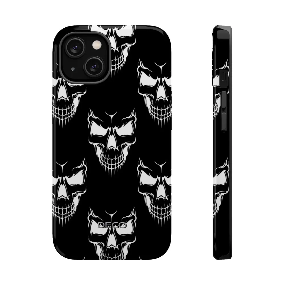 Creepy Skulls Spooky Halloween MagSafe Impact-Resistant Phone Case