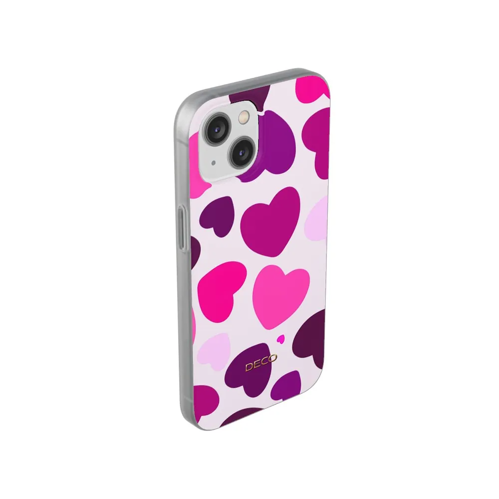 Pink Hearts Phone Case