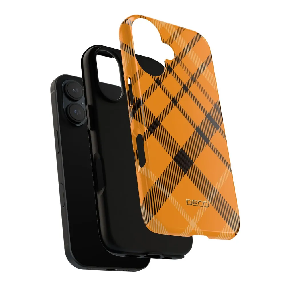 Yellow Ochre Tartan Plaid Tough Phone Case