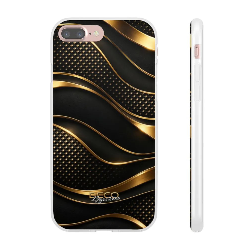 Luxury Textured Black & Gold DECO Signature Phone Case