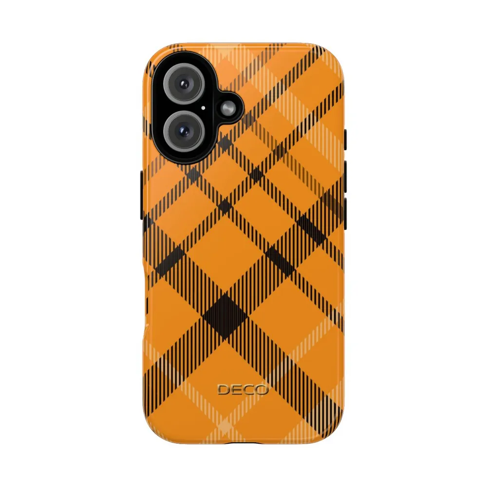 Yellow Ochre Tartan Plaid Tough Phone Case