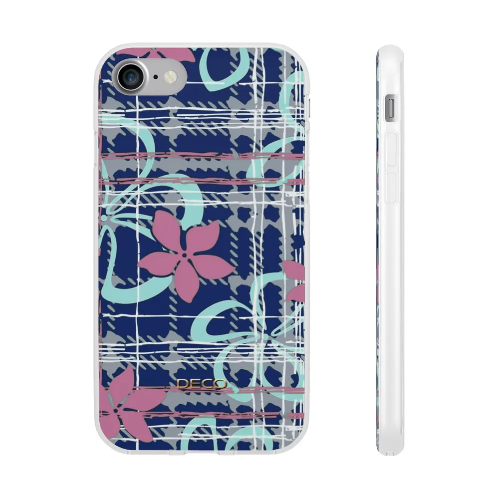 Digital Floral Plaid Phone Case