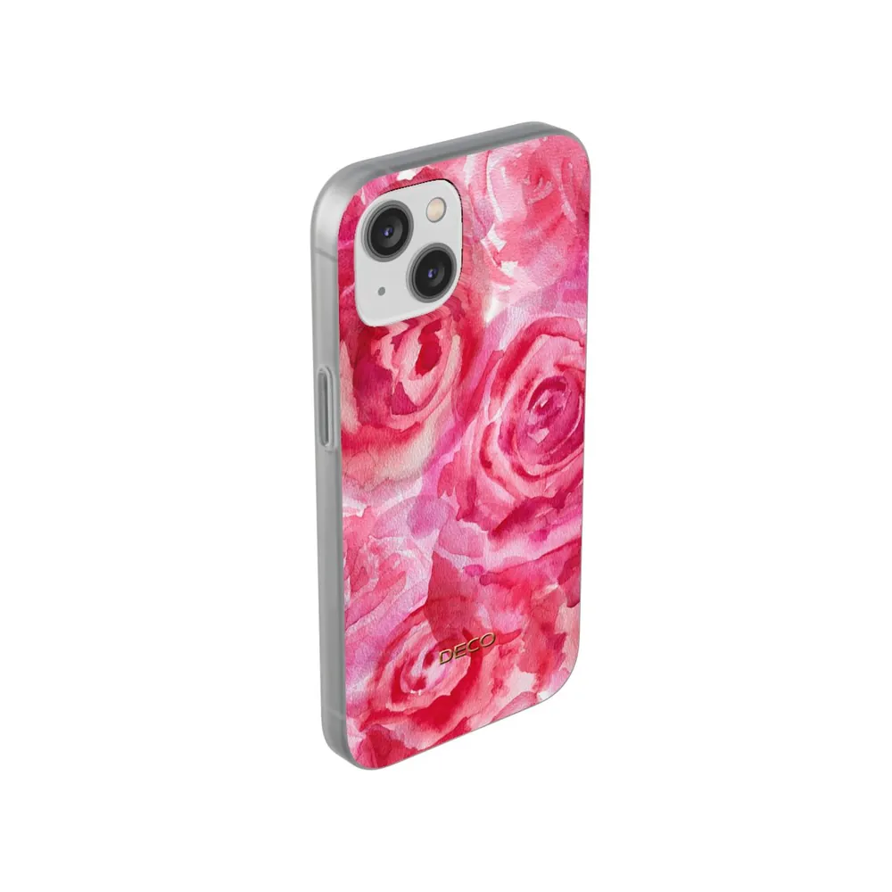 Watercolor Roses Floral Phone Case