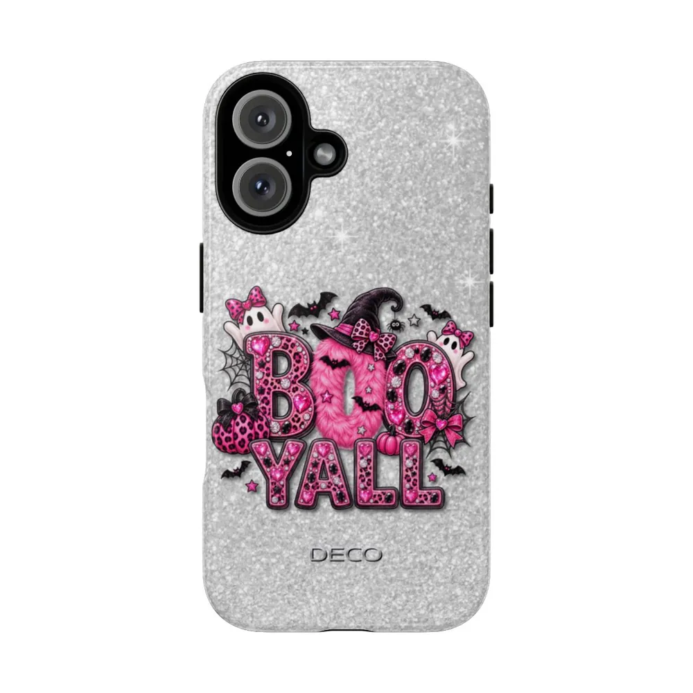 BOO YALL Bling Halloween Tough Phone Case