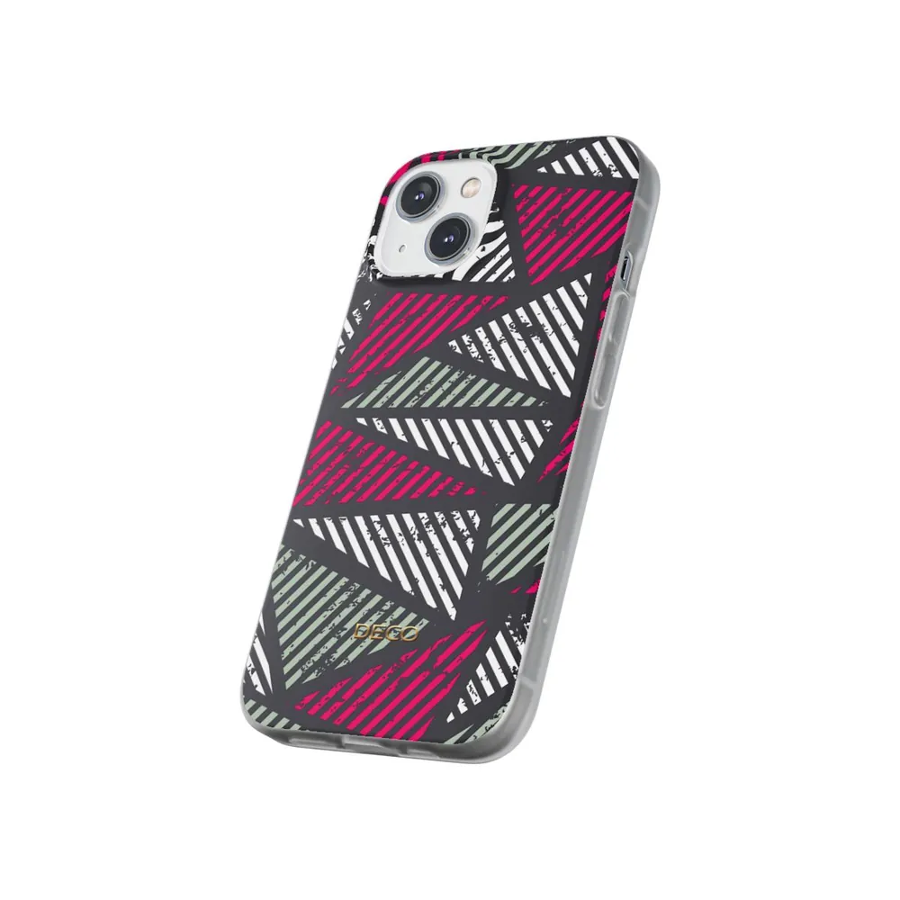 Distressed Magenta Geometric Phone Case