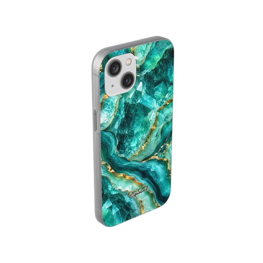 Luxury Sparkling Aquamarine DECO Signature Phone Case
