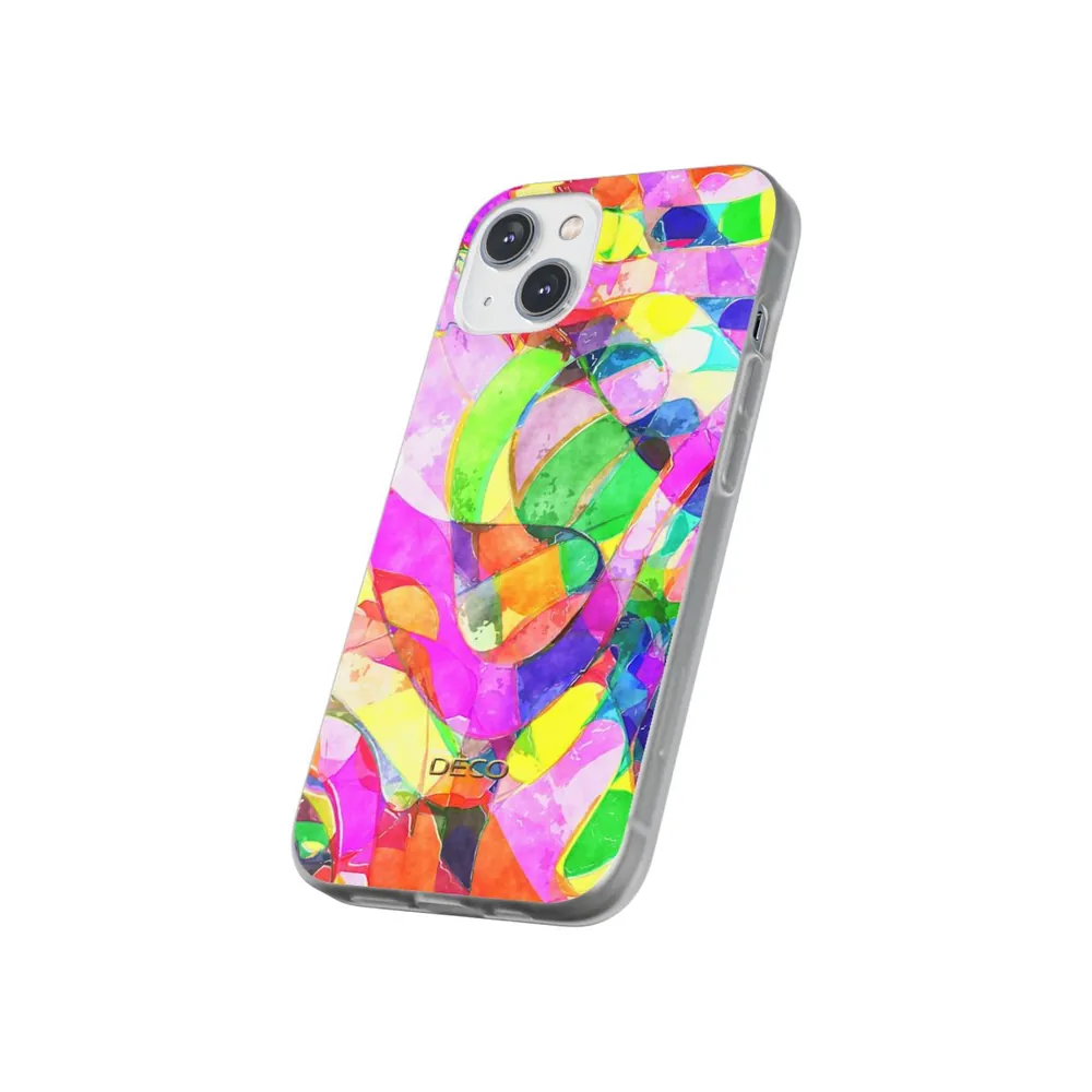 Abstract Neon Watercolor Phone Case