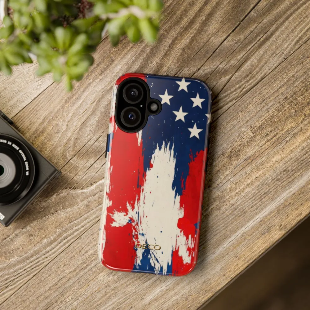 Splatter Paint America Tough Phone Case