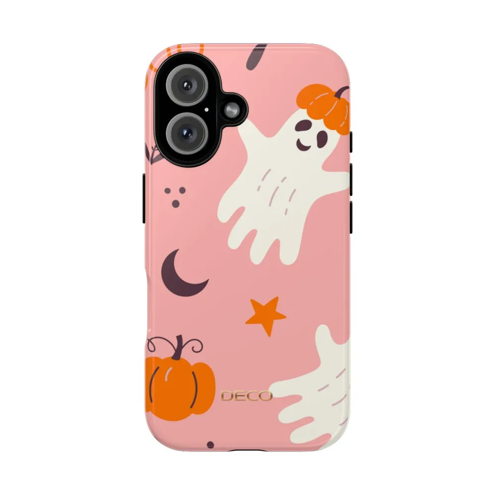 Pumpkin Ghosts Spooky Halloween Tough Phone Case