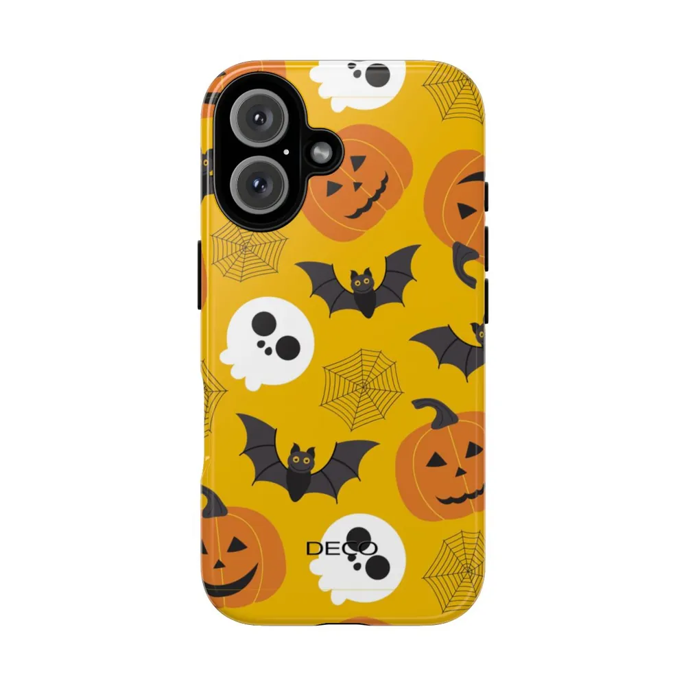 Bats & Spiders Spooky Halloween Tough Phone Case