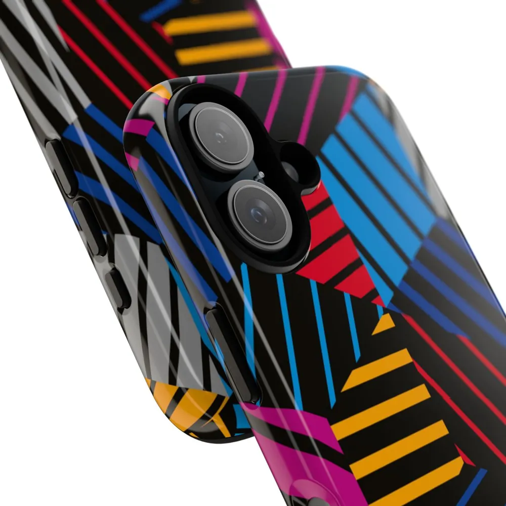 3D Illusion Geometric Tough Phone Case