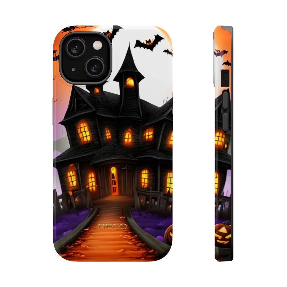 Haunted House Spooky Halloween MagSafe Impact-Resistant Phone Case