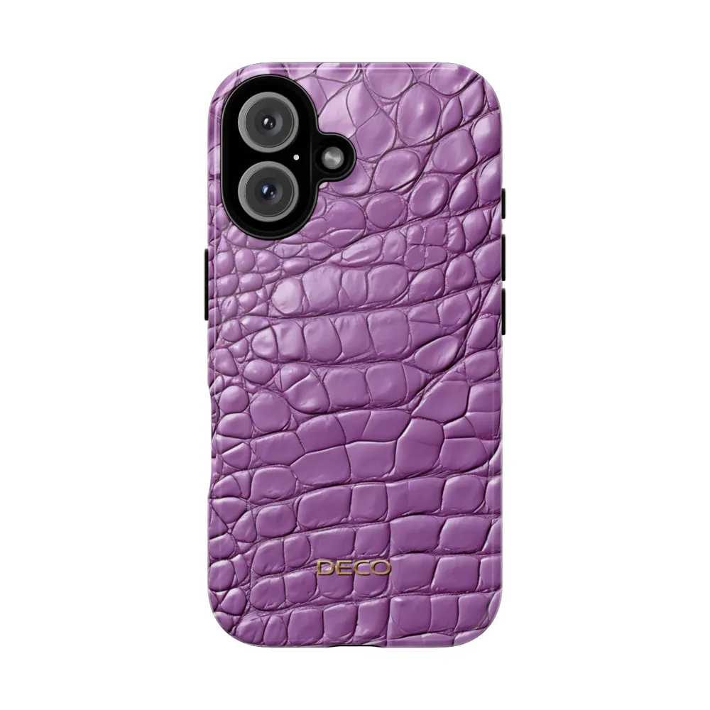 Lavender Alligator Skin Tough Phone Case