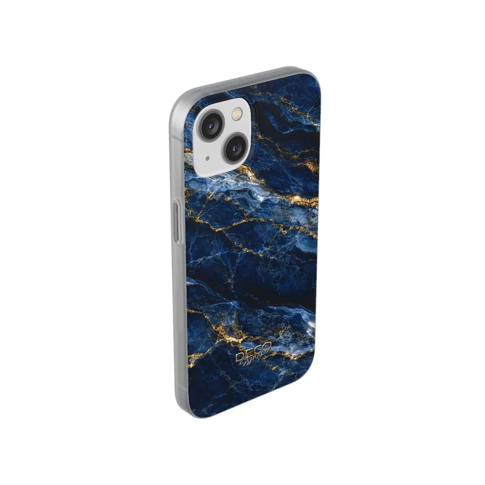 Luxury Sapphire Marble DECO Signature Phone Case