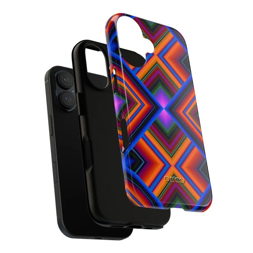 3D Optical Geometric Tough Phone Case