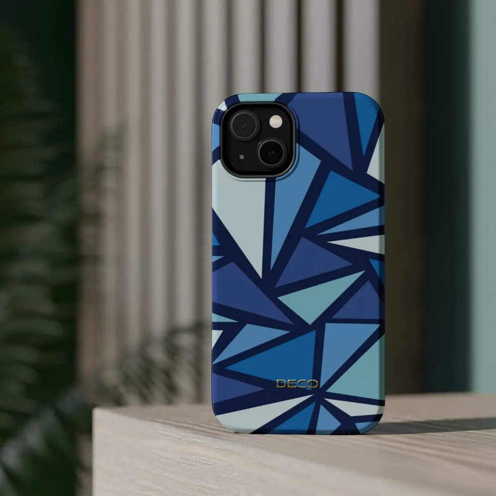 Blue Angles Geometric MagSafe Impact-Resistant Phone Case