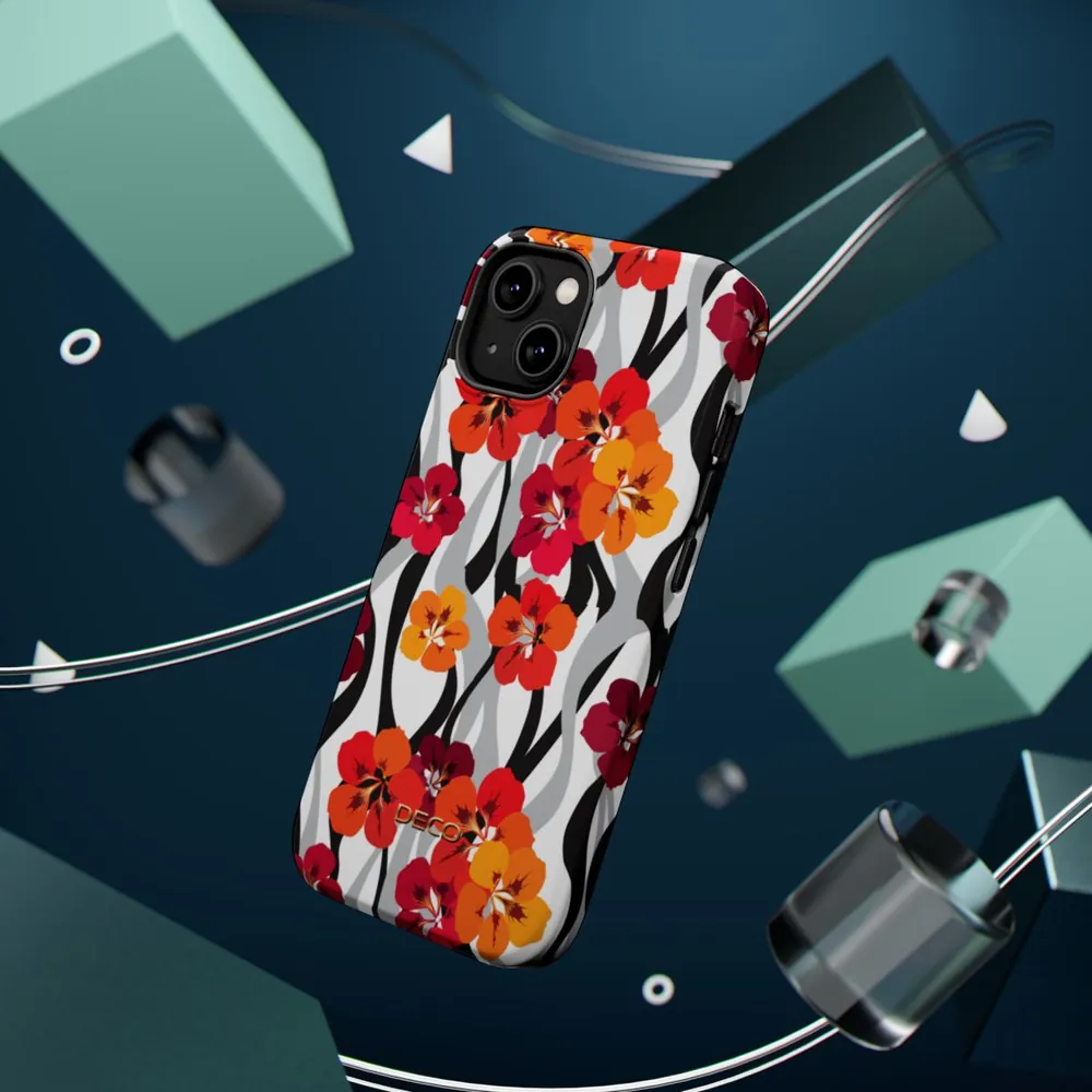 Hibiscus Floral MagSafe Impact-Resistant Phone Case