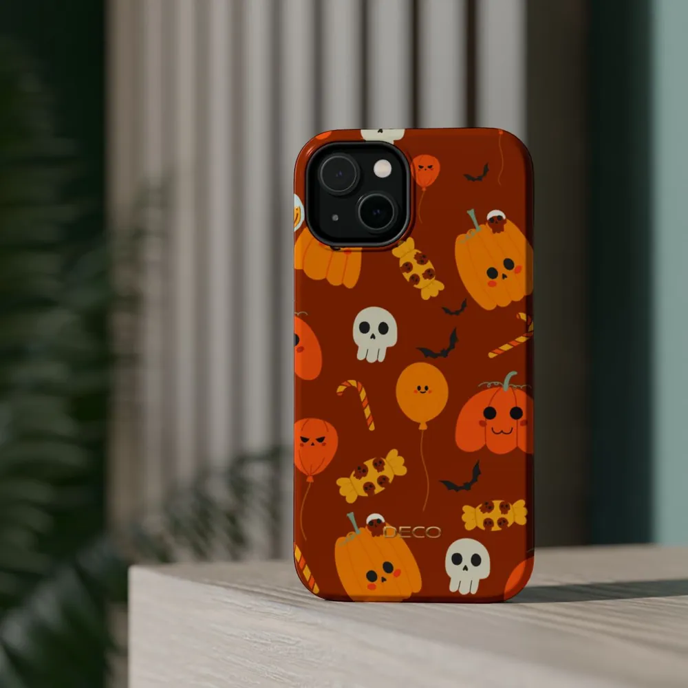 Pumpkin Candy Spooky Halloween MagSafe Impact-Resistant Phone Case