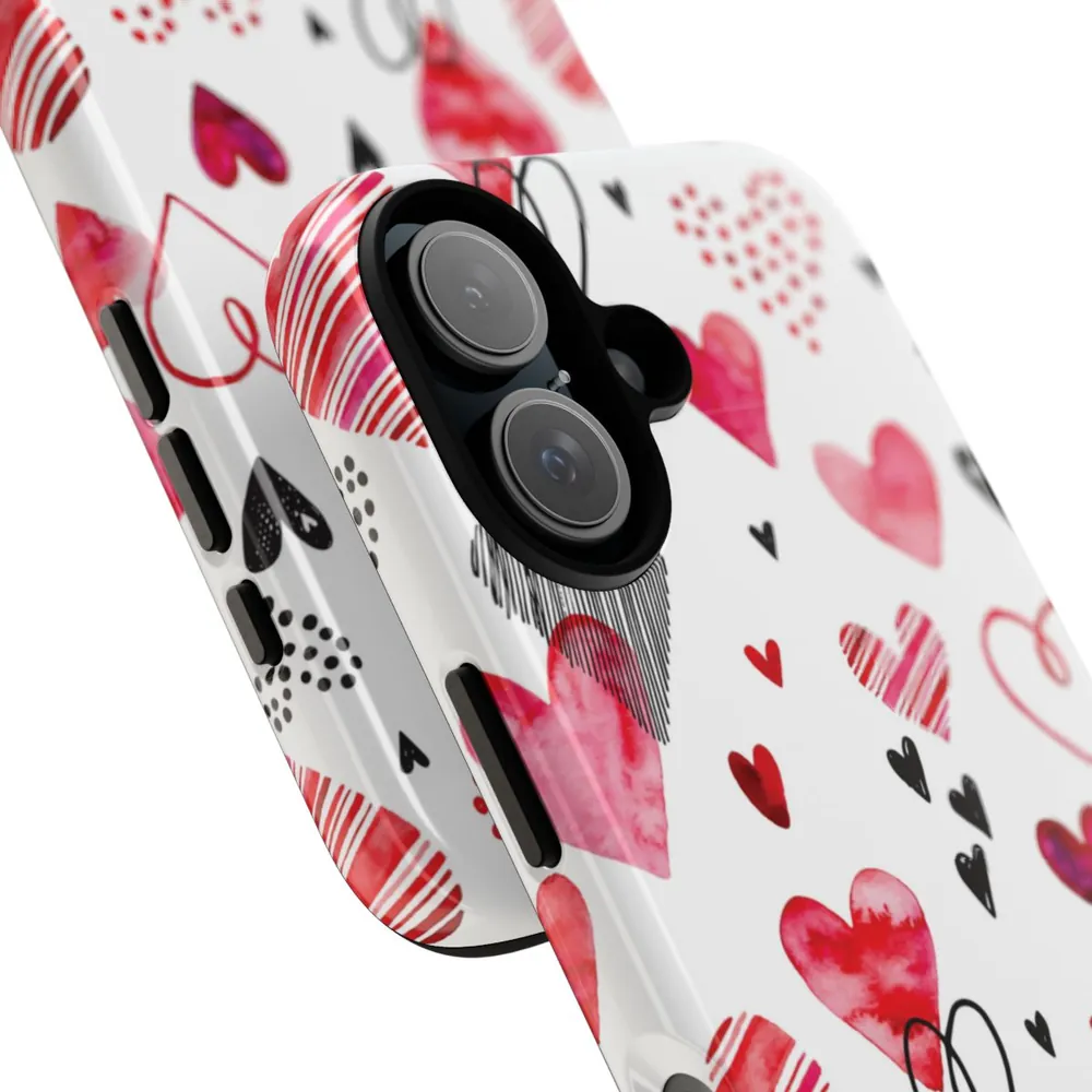 Valentine Hearts Tough Phone Case