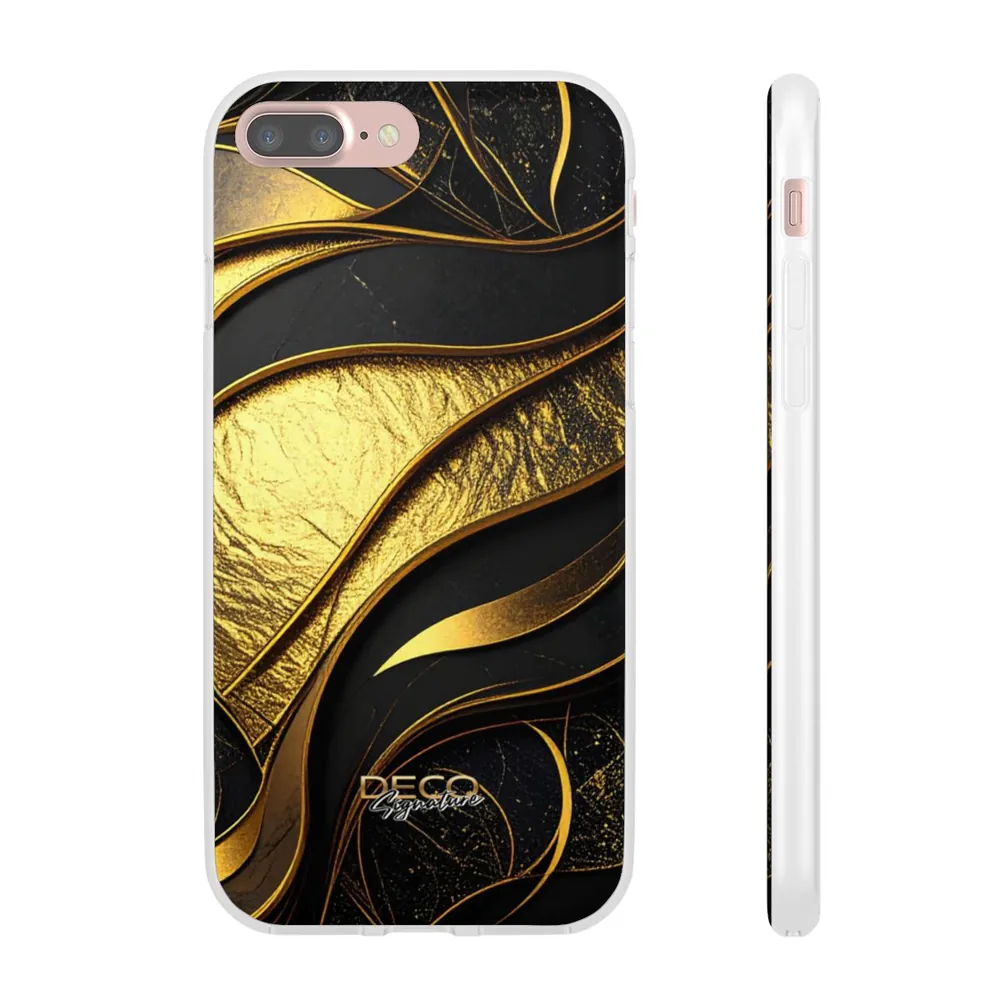 Luxury Black & Gold Texture DECO Signature Phone Case