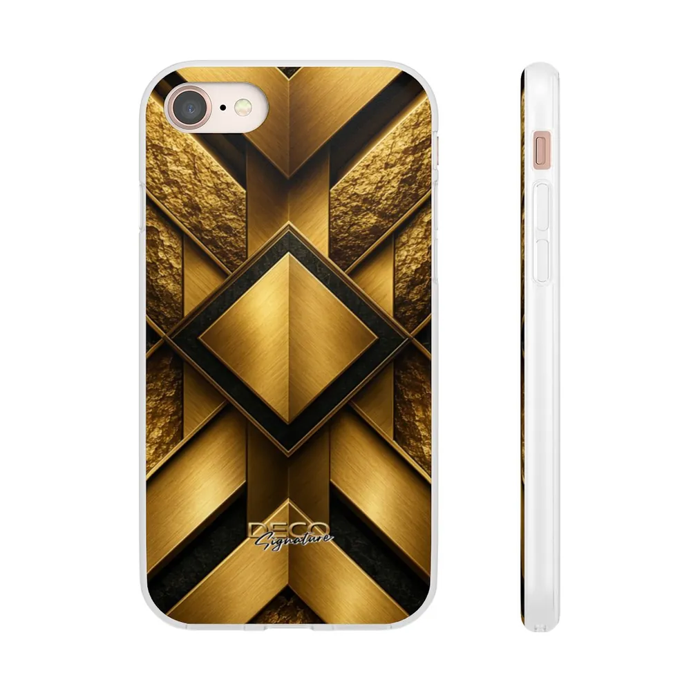 Luxury Textured Gold DECO Signature Phone Case