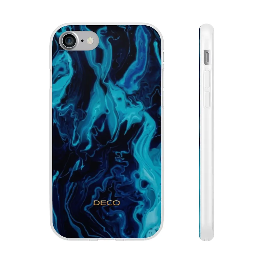Shades of Blue Swirl Phone Case