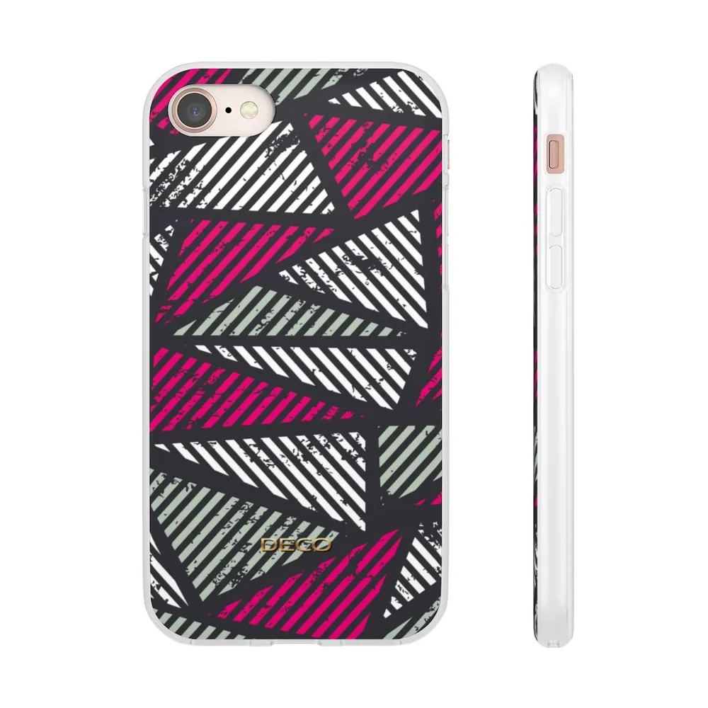 Distressed Magenta Geometric Phone Case