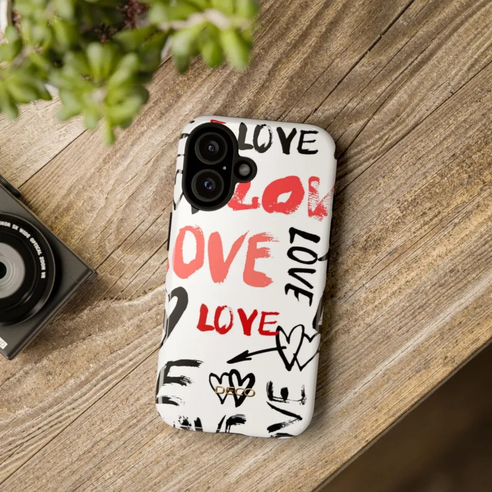 Love Hearts Tough Phone Case