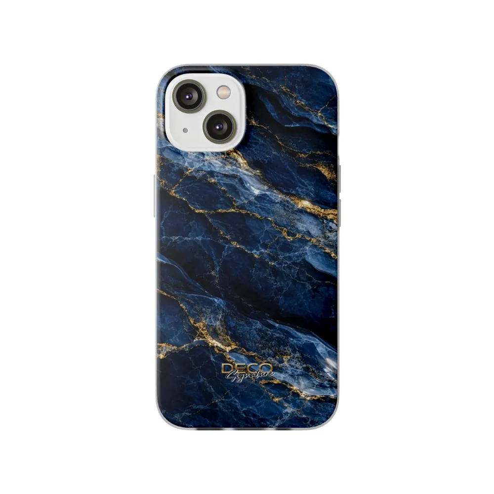 Luxury Sapphire Marble DECO Signature Phone Case