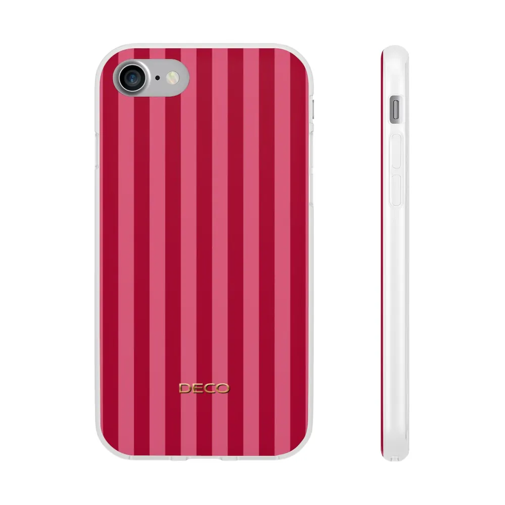 Classic Red & Pink Stripes Phone Case