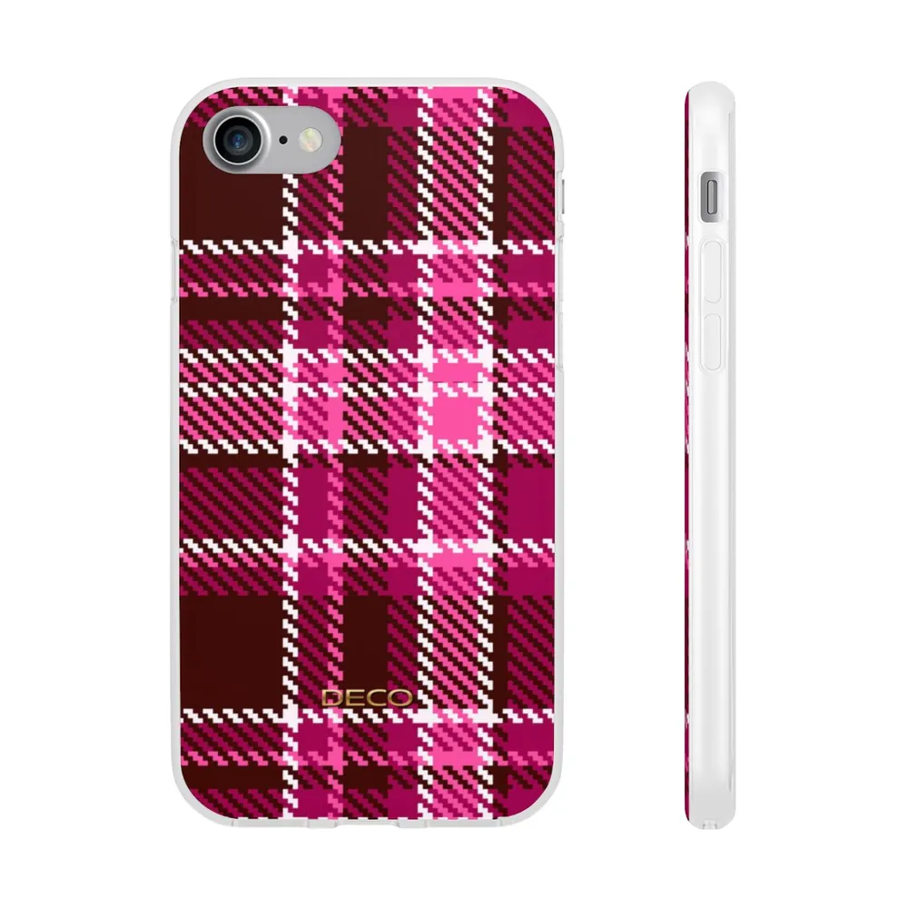 Magenta Pink Plaid Phone Case