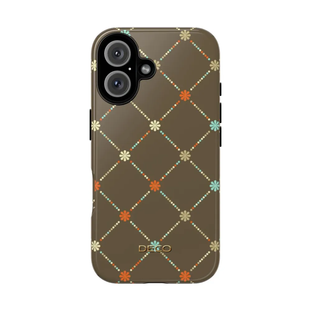 Daisy Dots Plaid Tough Phone Case