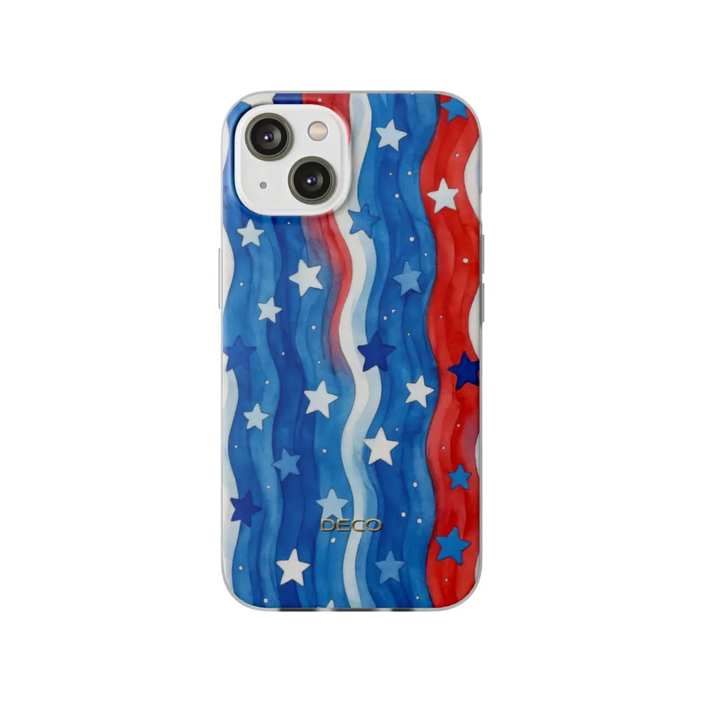 Stars & Stripes Watercolor America Phone Case
