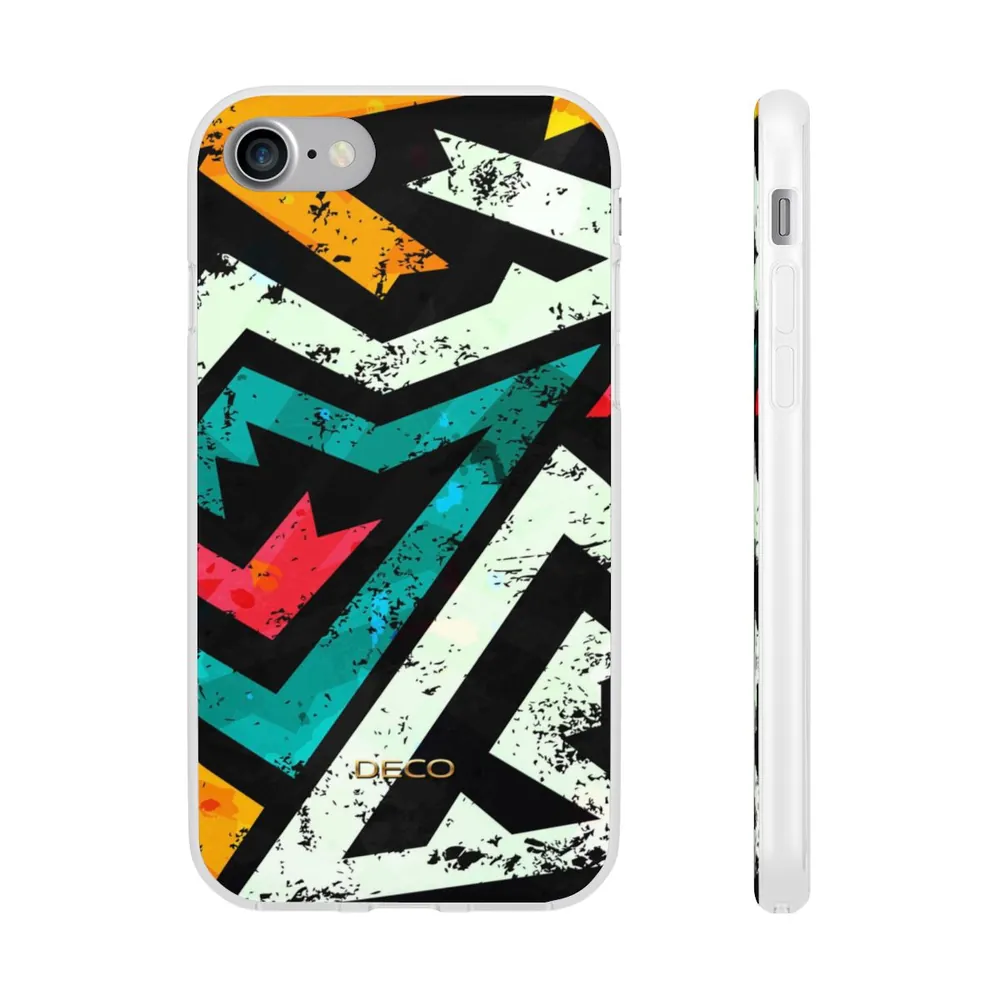 Distressed Frenzy Geometric Phone Case