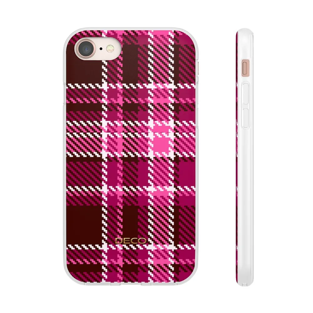 Magenta Pink Plaid Phone Case